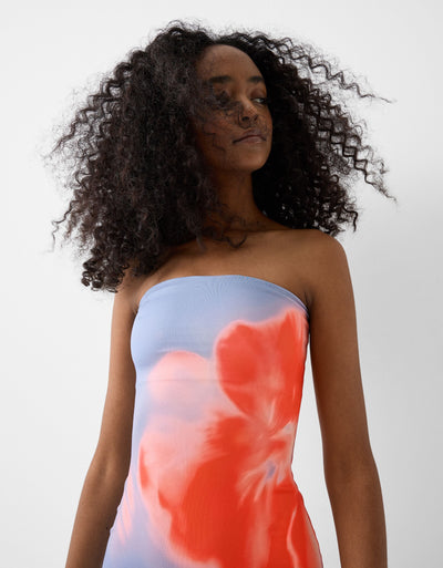 Lily - Bandeau Flower Dress