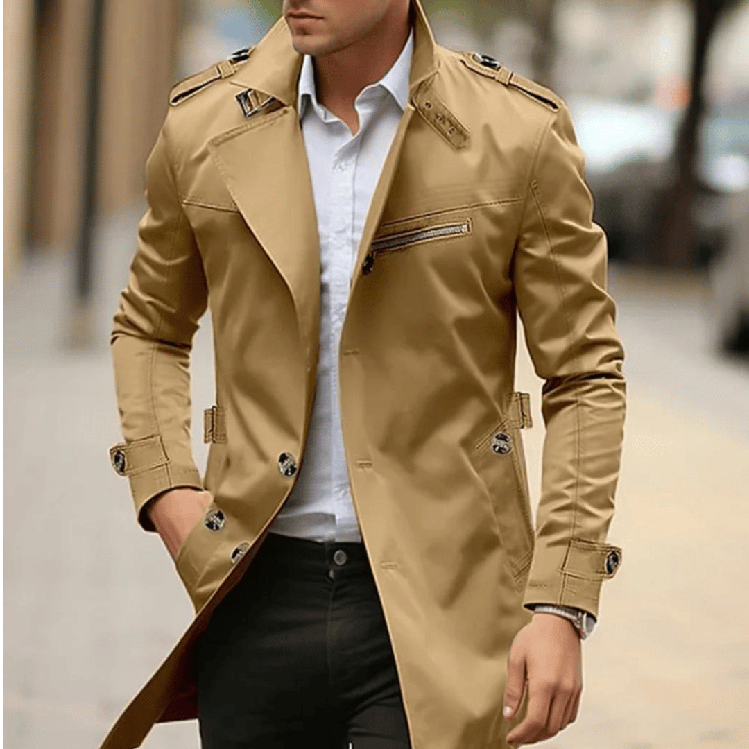 Daan - Elegant and comfortable overcoat