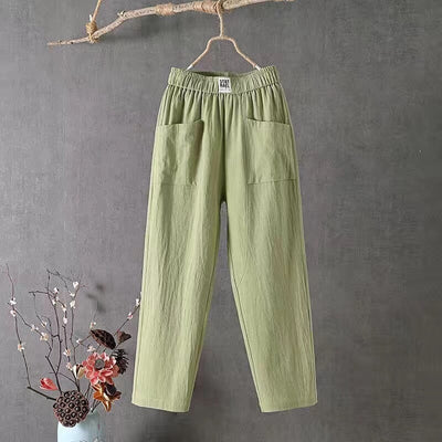 Sophia - Linen blend trousers