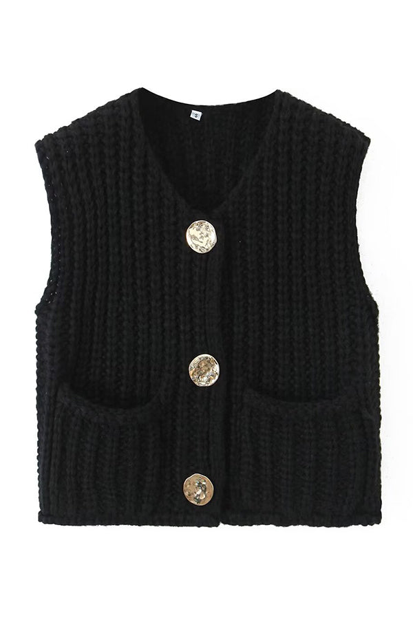 Tanya - Sleeveless knit vest