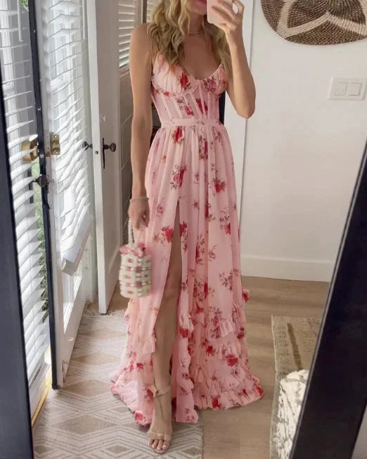 Belinda - Elegant sleeveless maxi  dress