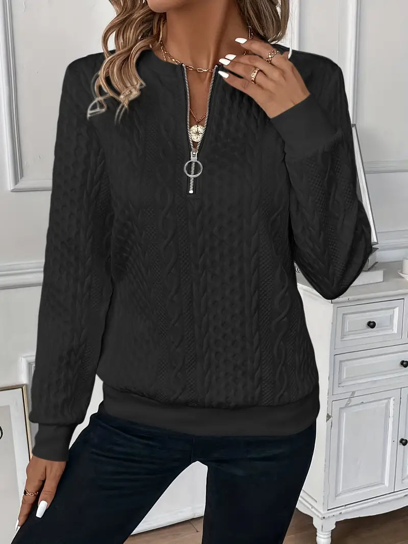 Tiana - Zip sweater