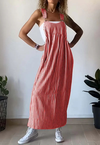 Angie - Striped casual jumpsuit dress