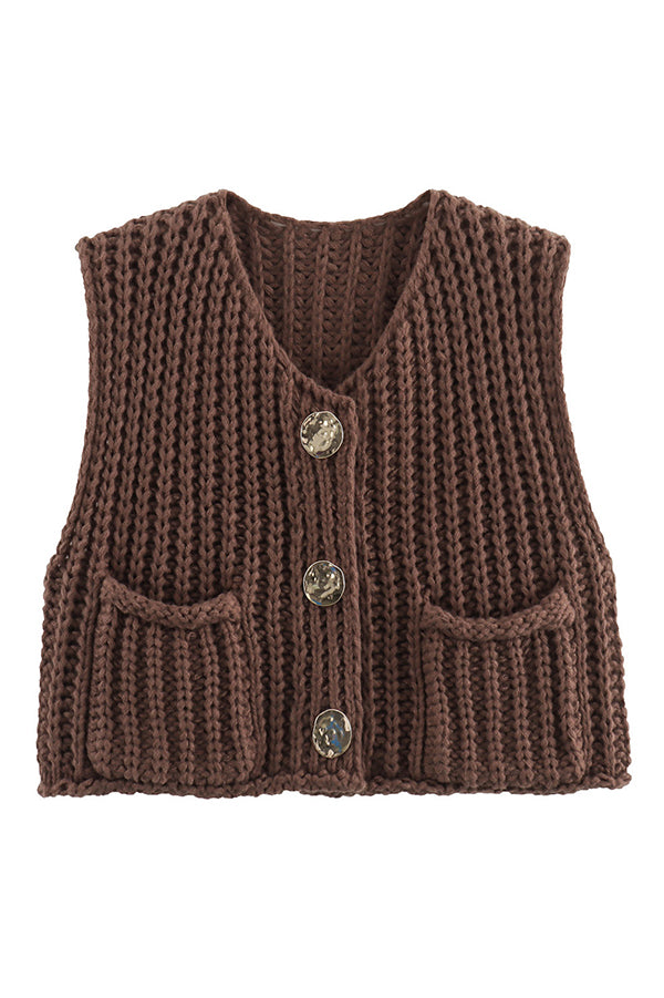 Tanya - Sleeveless knit vest