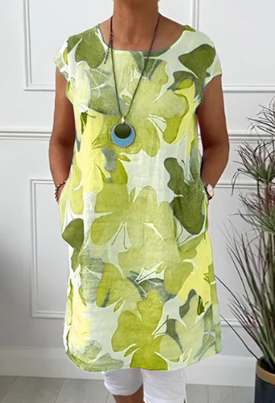 Maree -  Comfortable dress with butterfly print