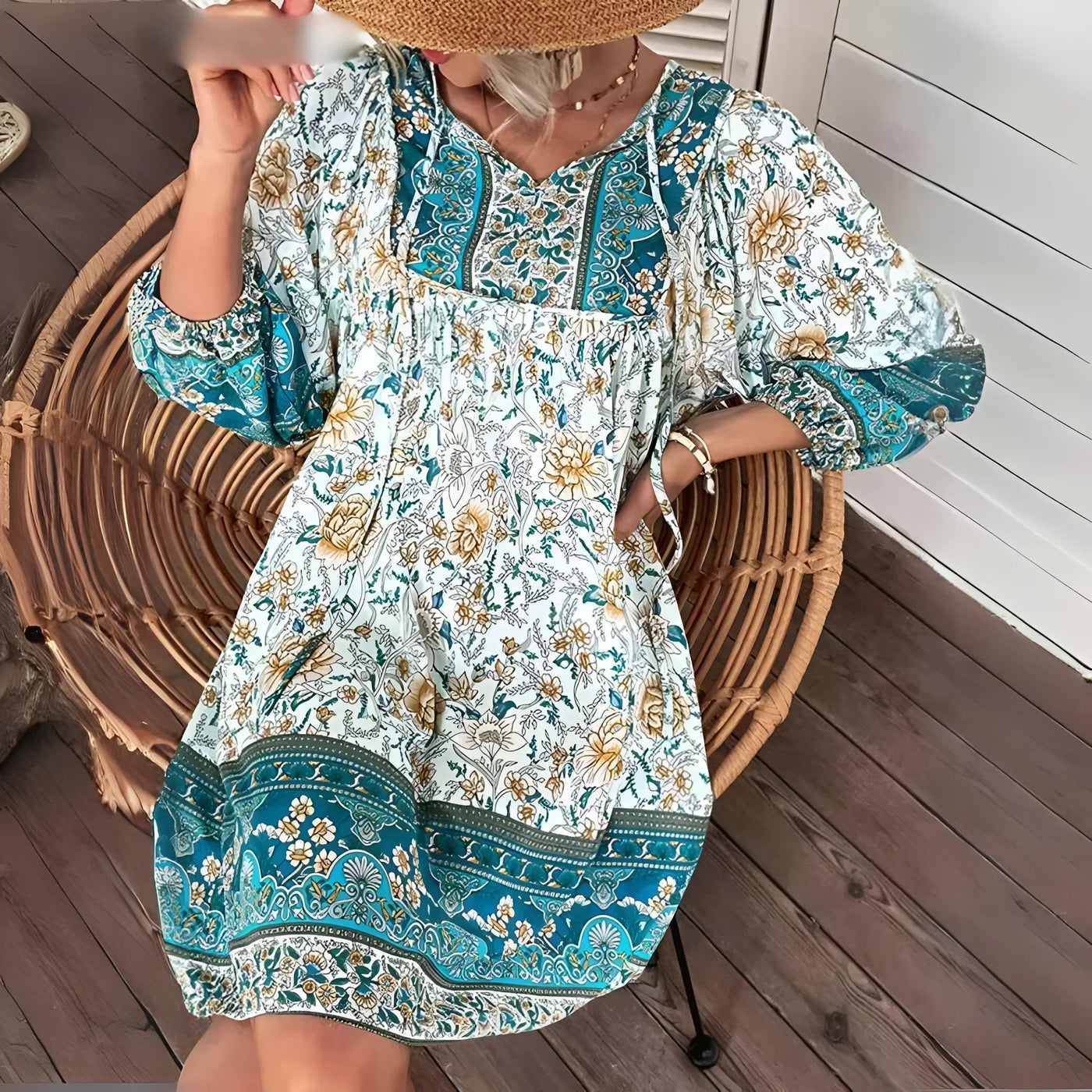 Azadeh - Bohemian mini dress