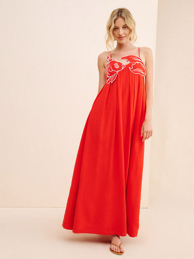 Audrie - Fish Top Maxi Dress