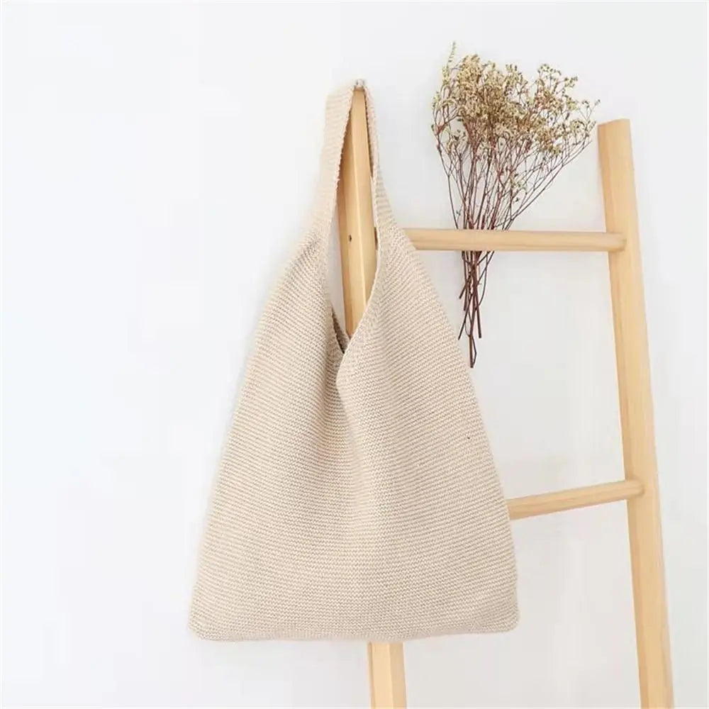 Indie - Knitting Solid Color Bag