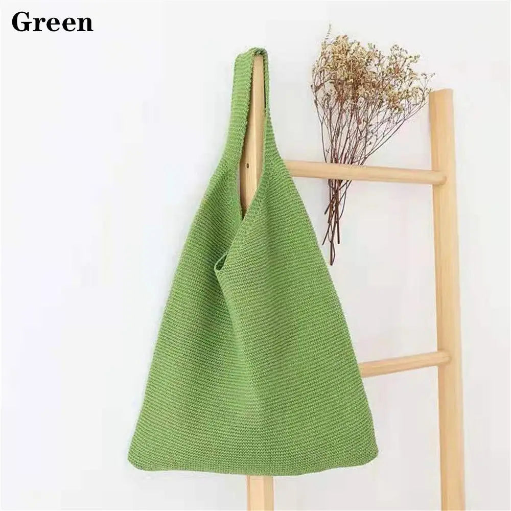 Indie - Knitting Solid Color Bag