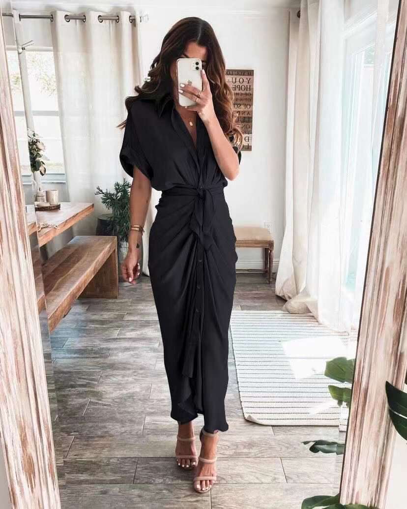 Maxine - Long button down dress for women