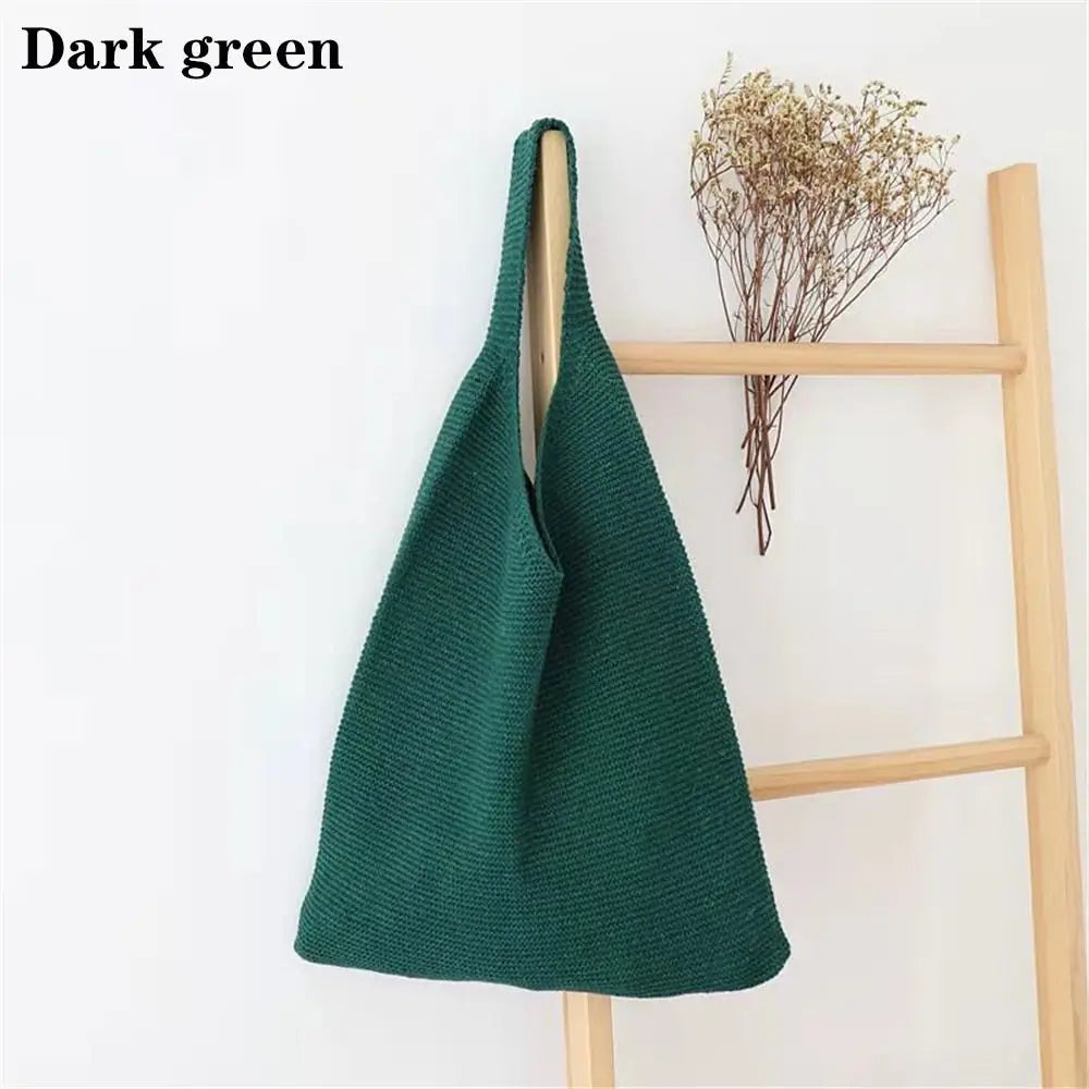 Indie - Knitting Solid Color Bag