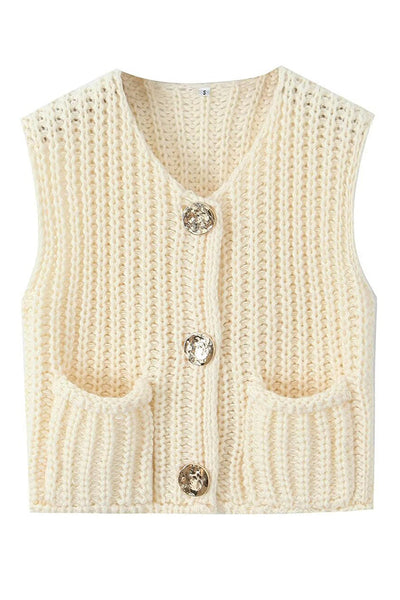 Tanya - Sleeveless knit vest