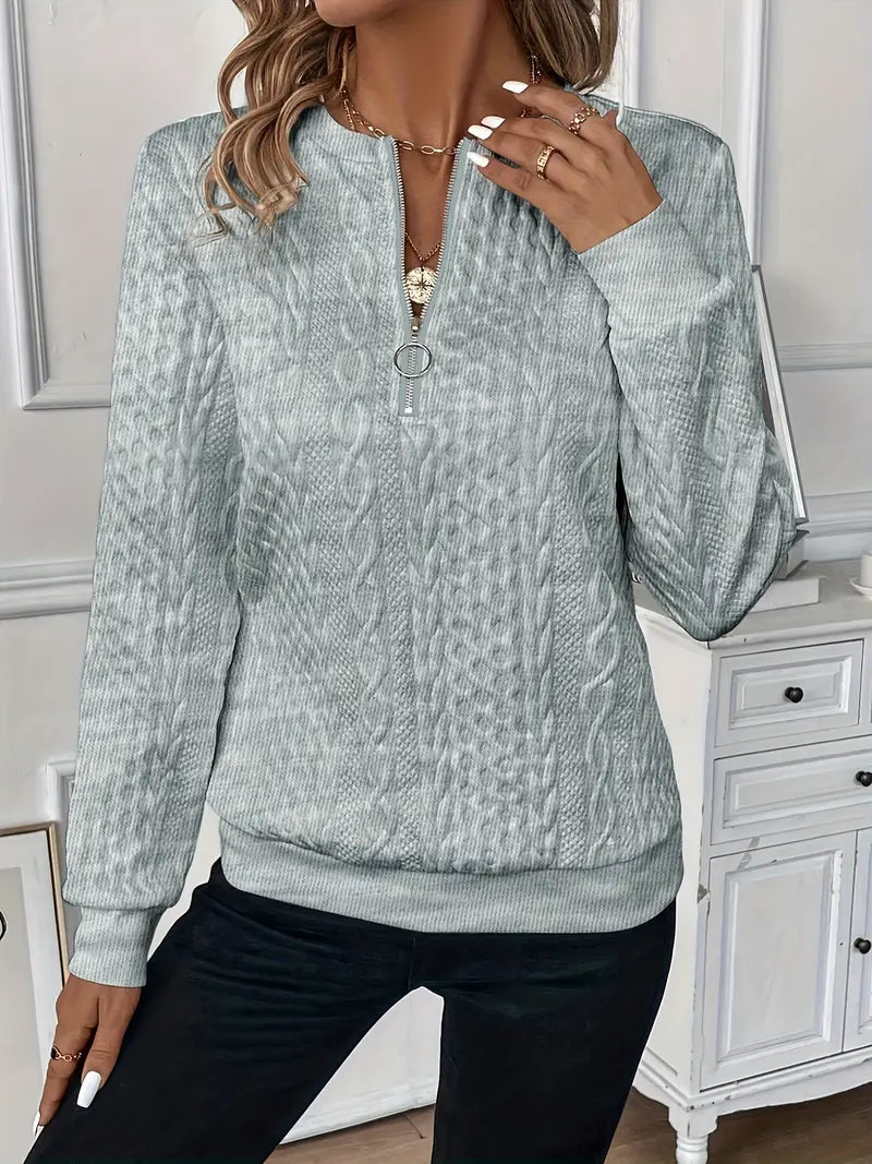 Tiana - Zip sweater