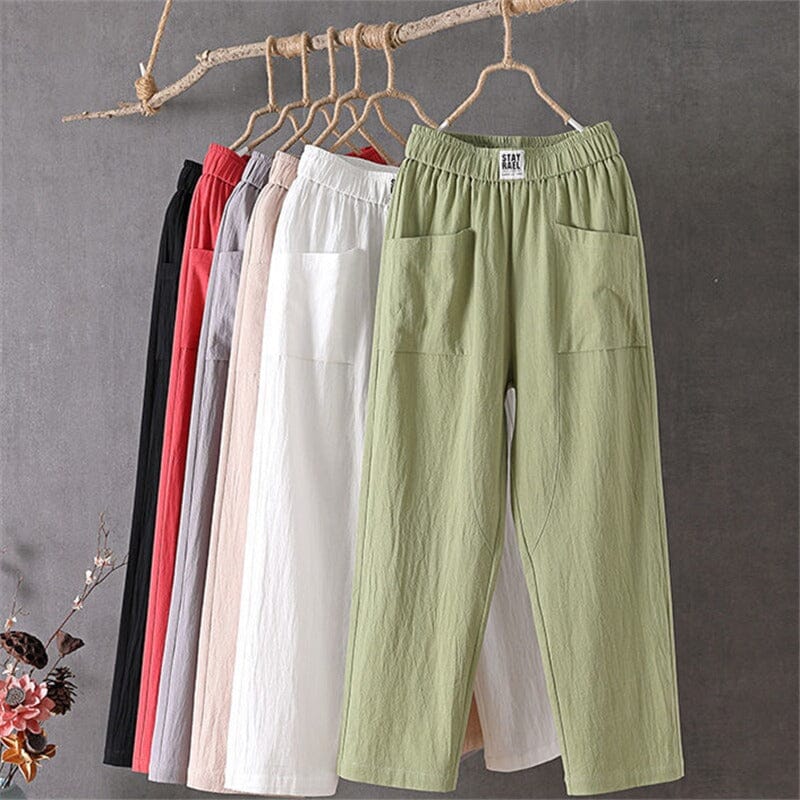 Sophia - Linen blend trousers